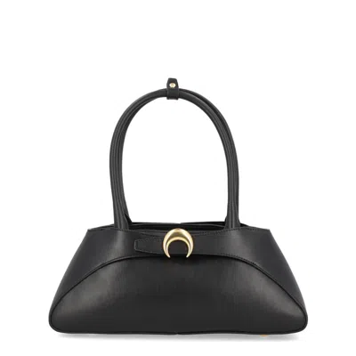 Marine Serre Aurora Baguette Bag In Black
