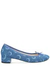 Marine Serre Ballerina "camille"  X Repetto In Blue