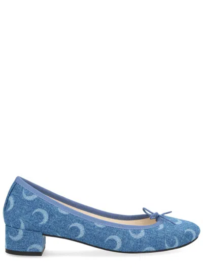 Marine Serre Ballerina "camille"  X Repetto In Blue