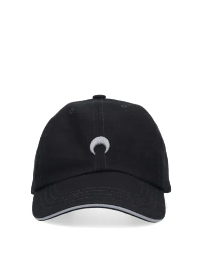 Marine Serre Baseball Logo Hat In Black