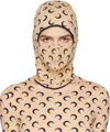 Marine Serre Beige All Over Moon Balaclava In 09 All Over Moon Bla