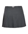 Marine Serre Moon Diamond Jacquard Tailoring Pleated Skirt In Black