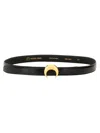 Marine Serre Elegant Mini Belt With Unique Buckle In Black