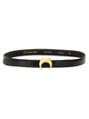 Marine Serre Elegant Mini Belt With Unique Buckle In Black
