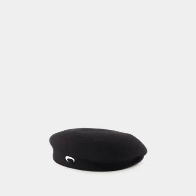 MARINE SERRE BERET - MARINE SERRE - WOOL - BLACK