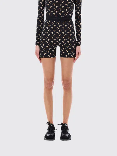 Marine Serre Recycled Moon Shorts In Black