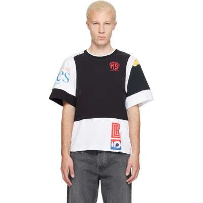 Marine Serre Black & White Regenerated Graphic Jersey Layered T-shirt