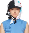 Marine Serre Black & White Regenerated Graphic T-shirts Veiled Cap In Bk99 Black