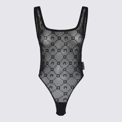 Marine Serre Sleeveless Bodysuit In Black