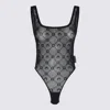 Marine Serre Sleeveless Bodysuit In Black