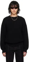 Marine Serre Black Core Sweater In Bk99 Black