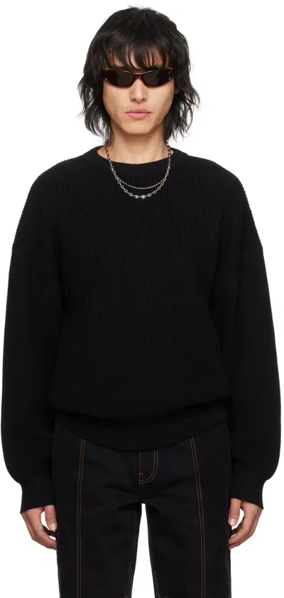 Marine Serre Black Core Sweater In Bk99 Black