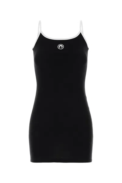 Marine Serre Black Cotton Dress