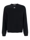 Marine Serre 'lune Logo' Crew Neck Sweater In Multicolor