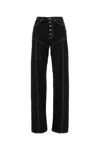 Marine Serre Moon Laser Flare Jeans In Black