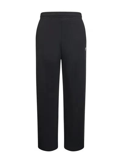 Marine Serre Black Fleece Moon Logo Sweatpants
