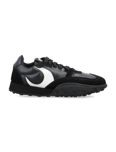 Marine Serre Black Leather Sneakers