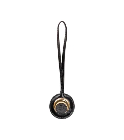 Marine Serre Black Logo Key Holder In Pattern