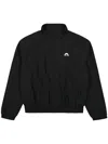 Marine Serre Moon Nylon Track Jacket In Black