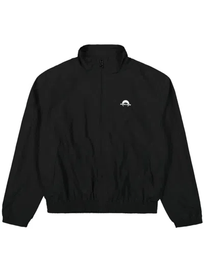 MARINE SERRE BLACK LOGO PRINT JACKET