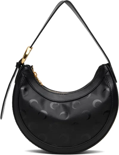 Marine Serre Black Moon Canvas Eclips Mini Bag