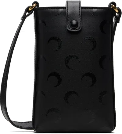 Marine Serre Black Moon Canvas Phone Holder