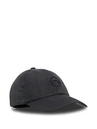 Marine Serre Black Moon Embroidered Baseball Cap