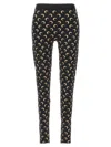 Marine Serre Crescent Moon-print Leggings In Black