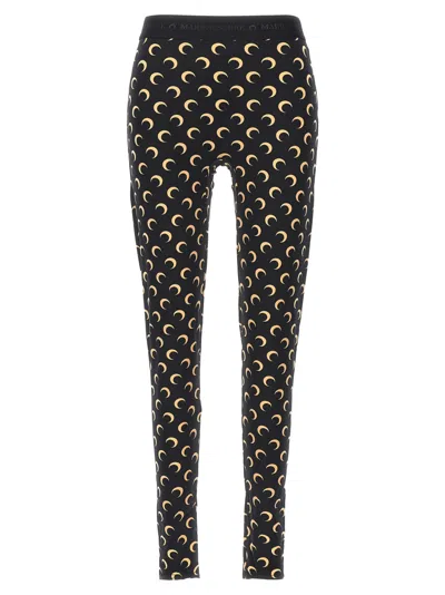 MARINE SERRE BLACK MOON JERSEY JEGGINGS