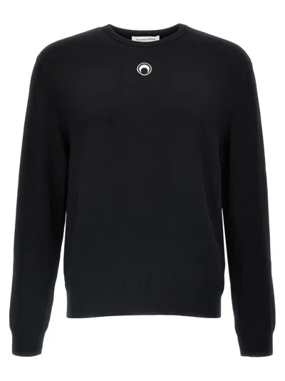 MARINE SERRE BLACK MOON LOGO SWEATER