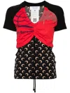 Marine Serre Regenerated Layered T-shirt In Red