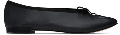 MARINE SERRE BLACK REPETTO EDITION LILOUH SOFT NAPPA BALLERINA FLATS