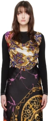 Marine Serre Black Scarves Blouse In Mu00 Multicolor