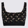 Marine Serre Crescent Moon Print Top In Brown