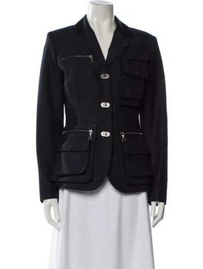 Pre-owned Marine Serre Blazer W/ Tags In Blue