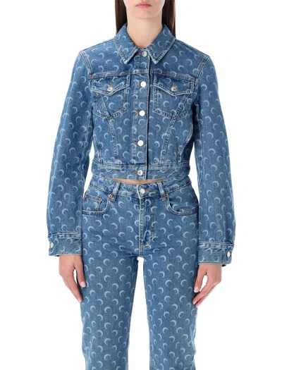 Marine Serre Coats Blue