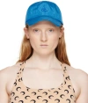 MARINE SERRE BLUE REGENERATED MOIRE BASEBALL CAP