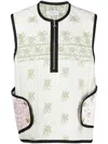 MARINE SERRE BOUTIS FLORAL-PRINT ARMOR GILET