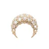 Marine Serre Crescent Embellished Earrings In Gold