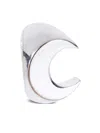 Marine Serre Regenerated Moon Ring In Silver
