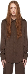 MARINE SERRE BROWN MOON DIAMANT SHIRT