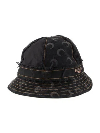 Pre-owned Marine Serre Bucket Hat` In Black