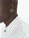 Marine Serre Button Charm Stud Earrings