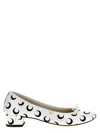 Marine Serre White & Black Repetto Edition Camille Ballet Heels