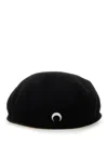 Marine Serre Berretto Con Logo In Black