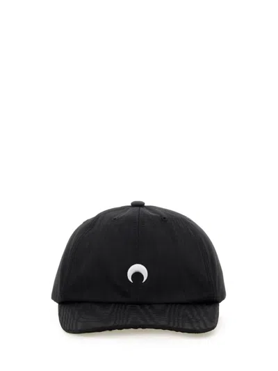 Marine Serre Cappello Da Baseball Con Logo In Black