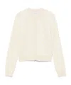 Marine Serre Cardigan With Jacquard Moon Motif In White