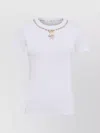 Marine Serre Trompe L Il Jewelry White Jersey Baby Fit T-shirt In White