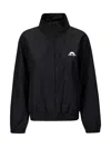 Marine Serre Recycled Nylon Track Jacket Clothing In Black