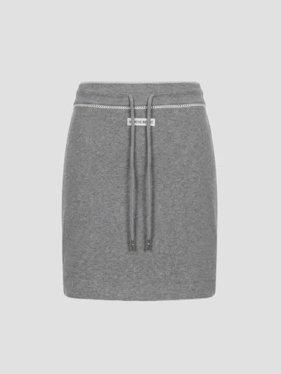 Marine Serre Chic 70's Inspired Mini Skirt In Grey